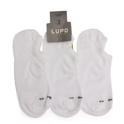 Kit de 3 meias Lupo Sport Brancas