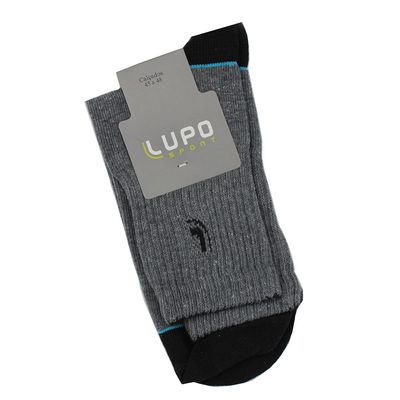 Meia Lupo Sport bicolor Grafite