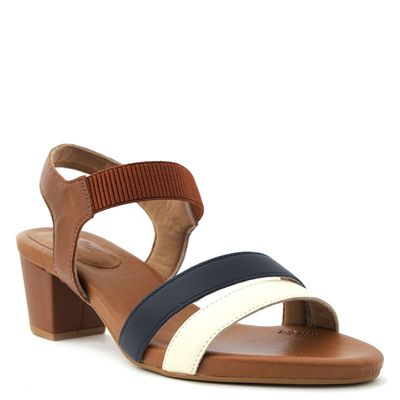 Sandália Usaflex multicor Chocolate