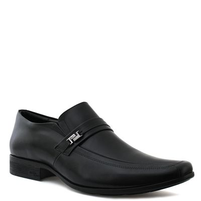 Mocassim pespontado preto