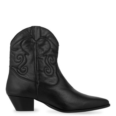 Bota western bico fino Preta