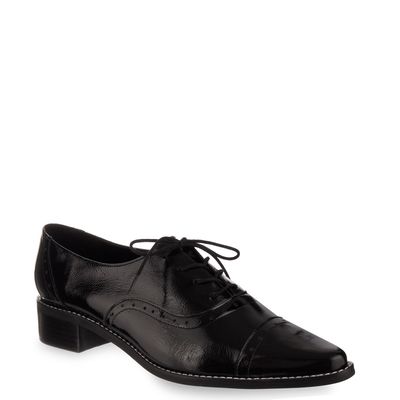 Sapato oxford salto baixo Preto