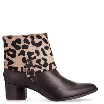 Bota cano baixo c/ fivela Onça