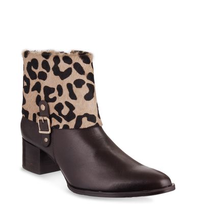 Bota cano baixo c/ fivela Onça