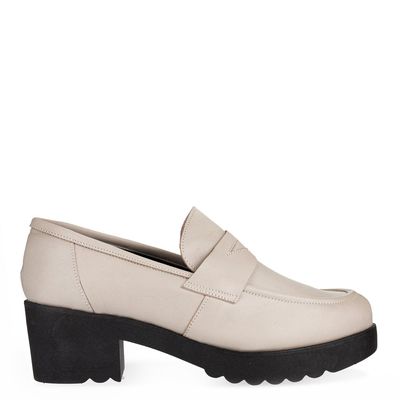 Mocassim salto grosso Off-white