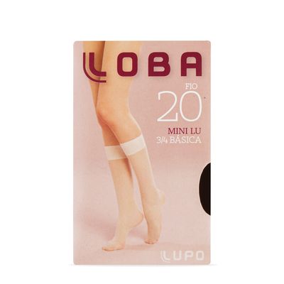 Meia Loba 3/4 Preta