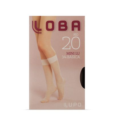 Meia Loba 3/4 Marrom