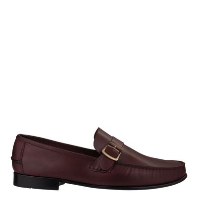 Mocassim Chic com fivela Vinho