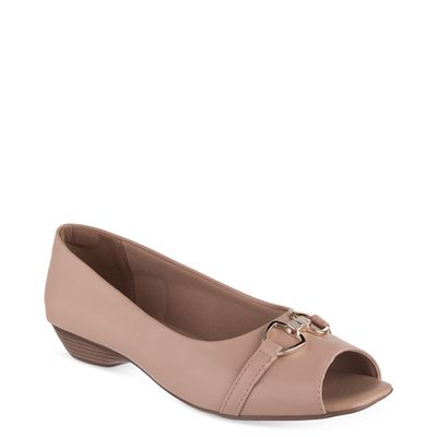 Peep Toe com enfeite Rosa
