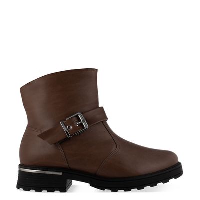Bota piccadilly com fivela Marrom