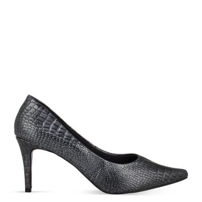 Scarpin texturizado Preto