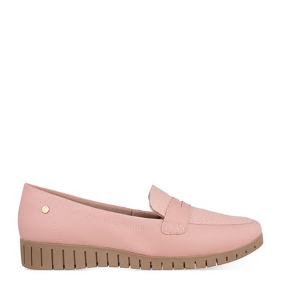 Mocassim pespontado Rosa