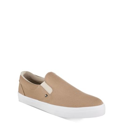 Tênis Casual Slip On Bege