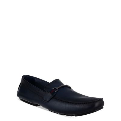 Mocassim com metal Marinho