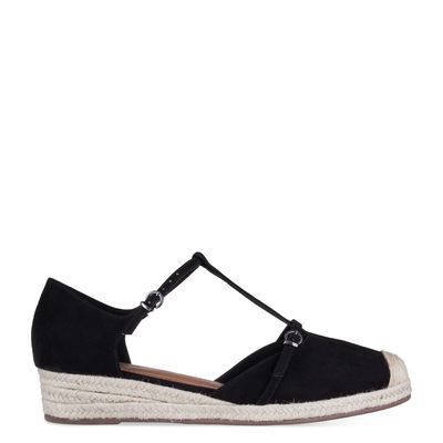 Sandália Espadrille com Fivela Preto