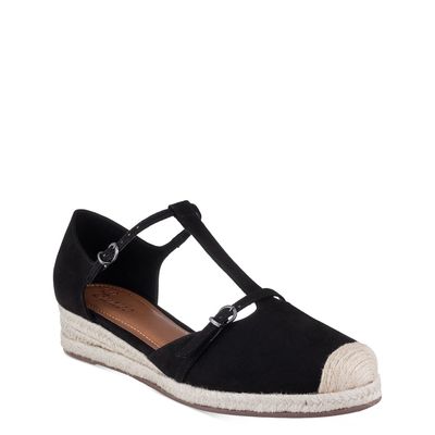 Sandália Espadrille com Fivela Preto