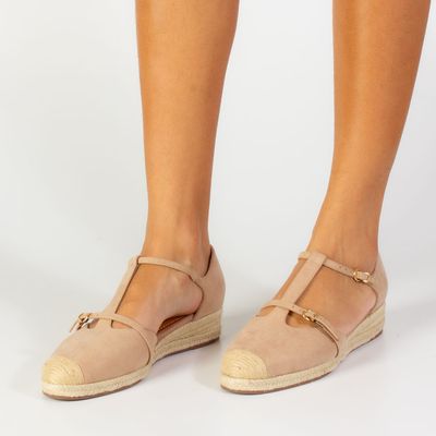 Sandália Espadrille com Fivela Areia