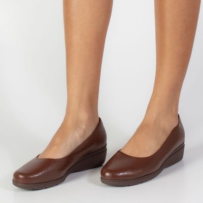 Sapato Anabela Piccadilly Marrom