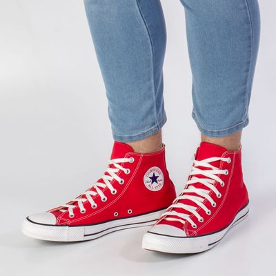 Tênis All Star Chuck Taylor High lona Vermelho