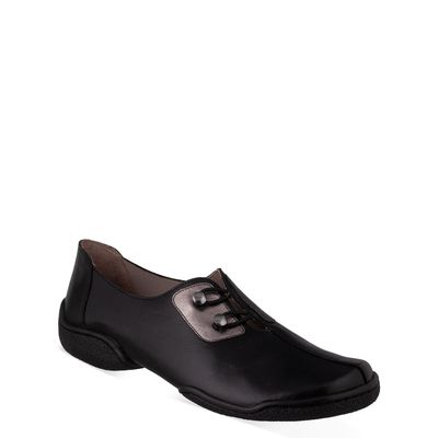 Sapato Esporte com Elástico Bicolor Preto