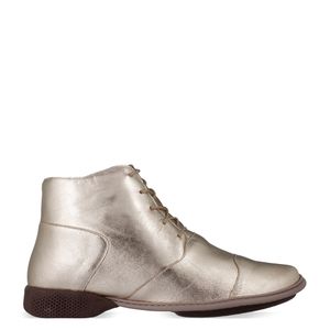 Tênis Cano Alto  c/ Cadarço Ouro