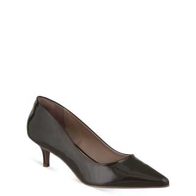 Scarpin Bico Fino Verniz Verde