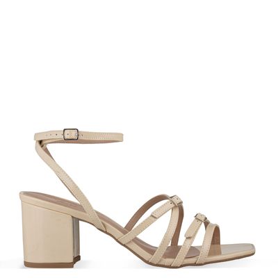 Sandália Tiras com Fivela Off-White