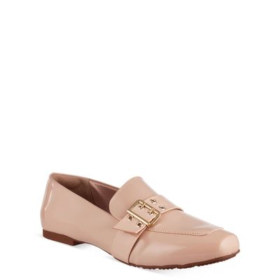 Mocassim Verniz com Fivela Amêndoa