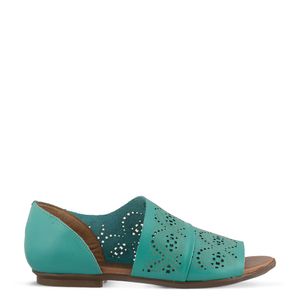 Rasteira Vazada c/ Textura Verde