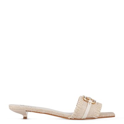 Tamanco Salto Baixo Off-White