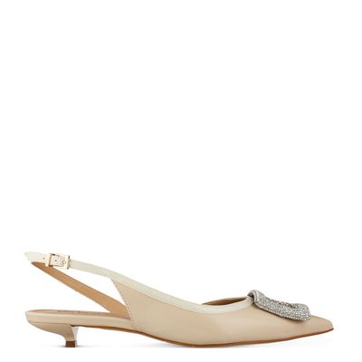 Chanel Salto Baixo Off-White