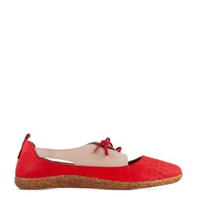 Sapato Boneca Bicolor Vermelho