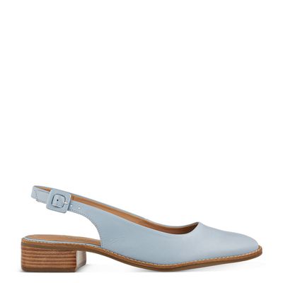 Chanel Salto Baixo Azul