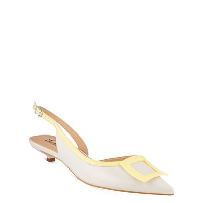 Chanel Salto Baixo Off-White