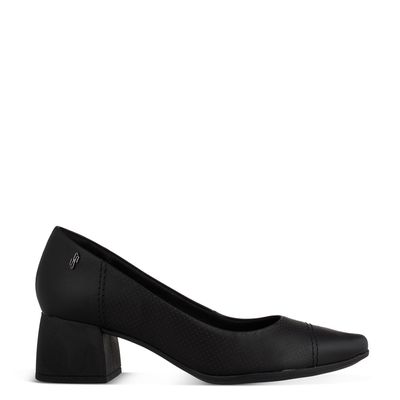 Scarpin Salto Blocado Preto