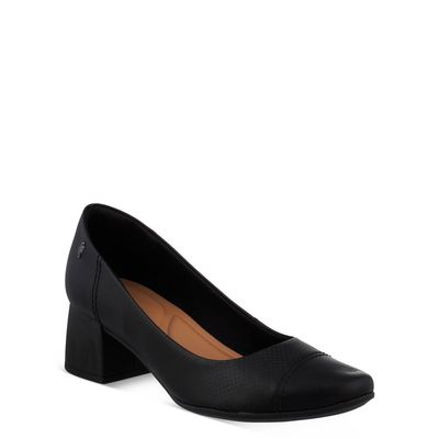 Scarpin Salto Blocado Preto