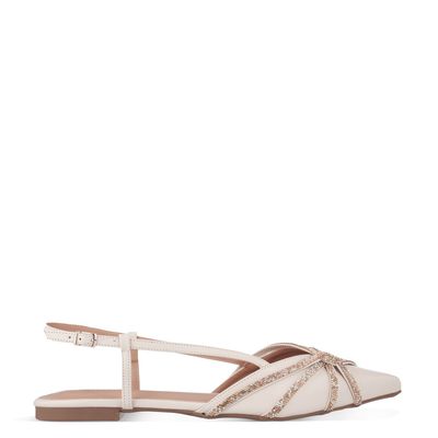 Sapatilha Tiras com Strass Rose