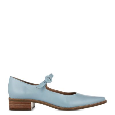 Sapato Boneca Bico Fino Azul