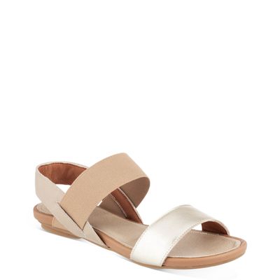 Rasteira Tiras Largas Bicolor Off-White