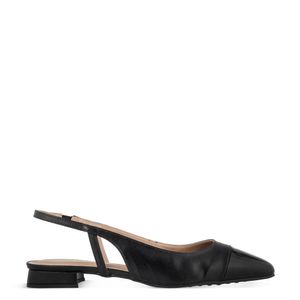 Chanel Salto Baixo Preto