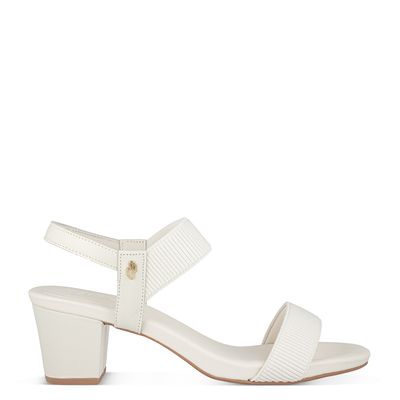 Sandália com elástico Usaflex Off-White
