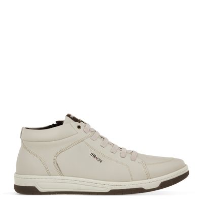 Sapatênis Ferracini Cano Alto Off-White