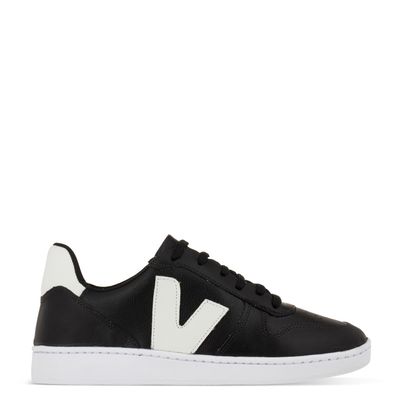 Tênis Casual com Detalhe Bicolor Preto
