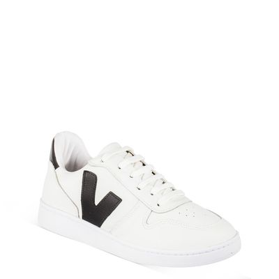Tênis Casual com Detalhe Bicolor Branco