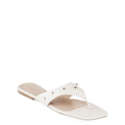 Rasteira de Dedo com Esfera Off-White