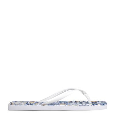 Chinelo Slim Voices Culture Bicolor Branco