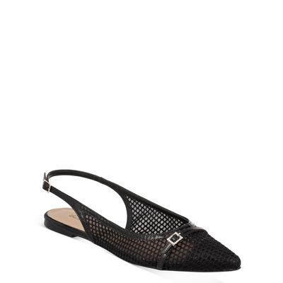 Slingback Tramado Preto