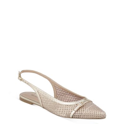 Slingback Tramado Ouro