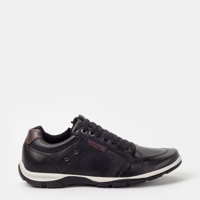 Sapatênis Ferricelli com Zíper Bicolor Preto
