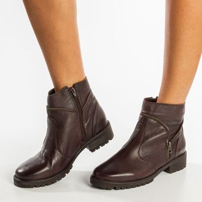 Bota Tratorada c/ Zíperes Café